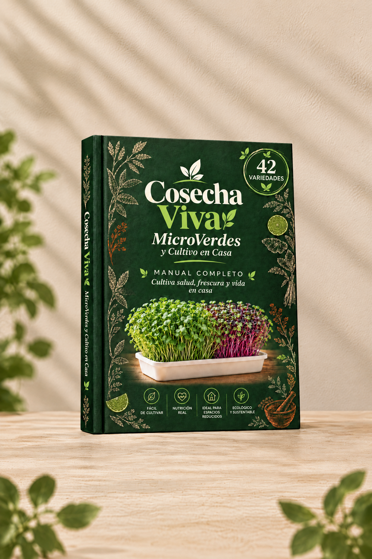  42 Plantas Cosechadas Microverdes